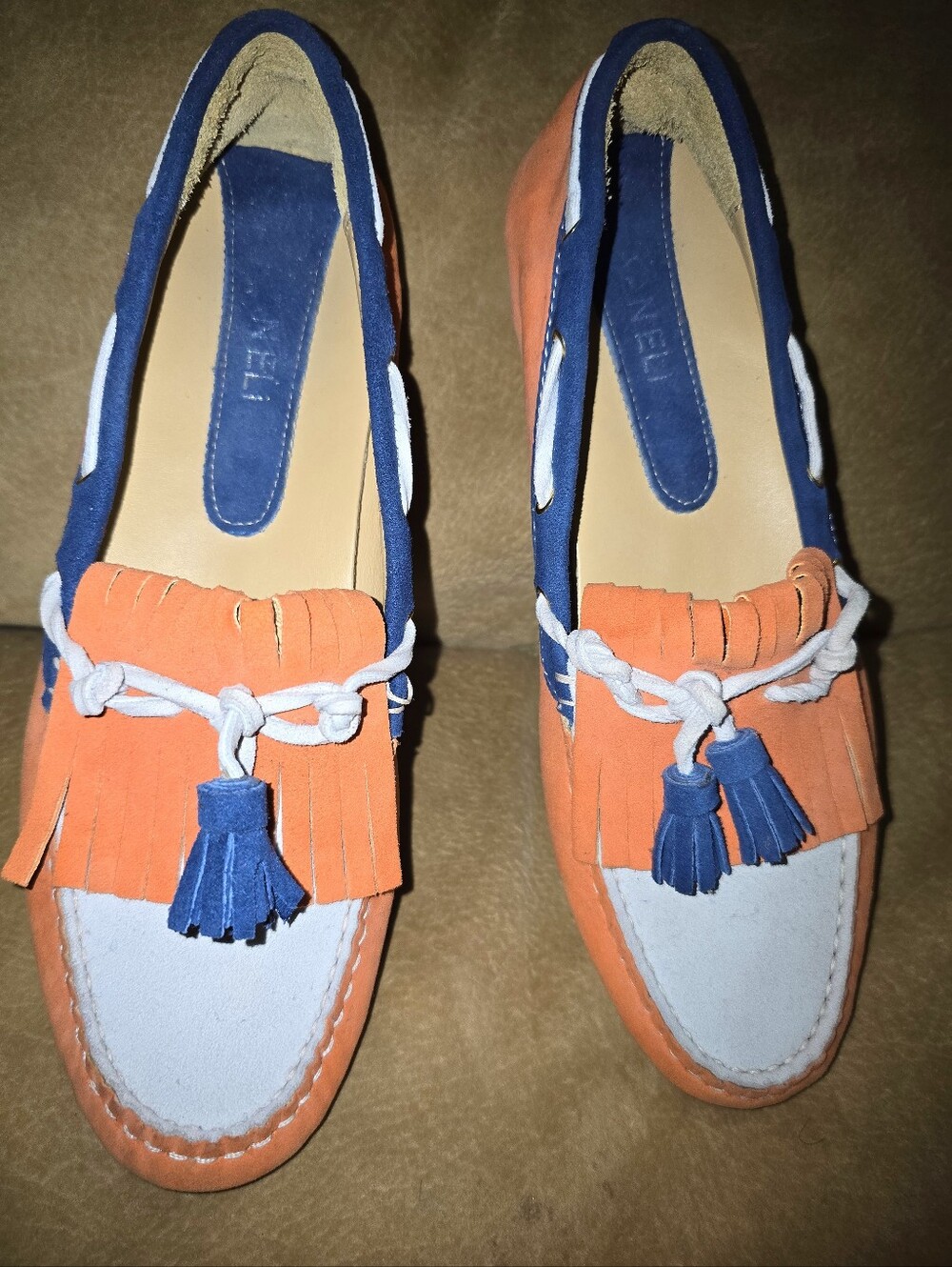 Vaneli Women's Coral Slip-On Flats Suede Loafers Comfortable Everyday Shoes 9A